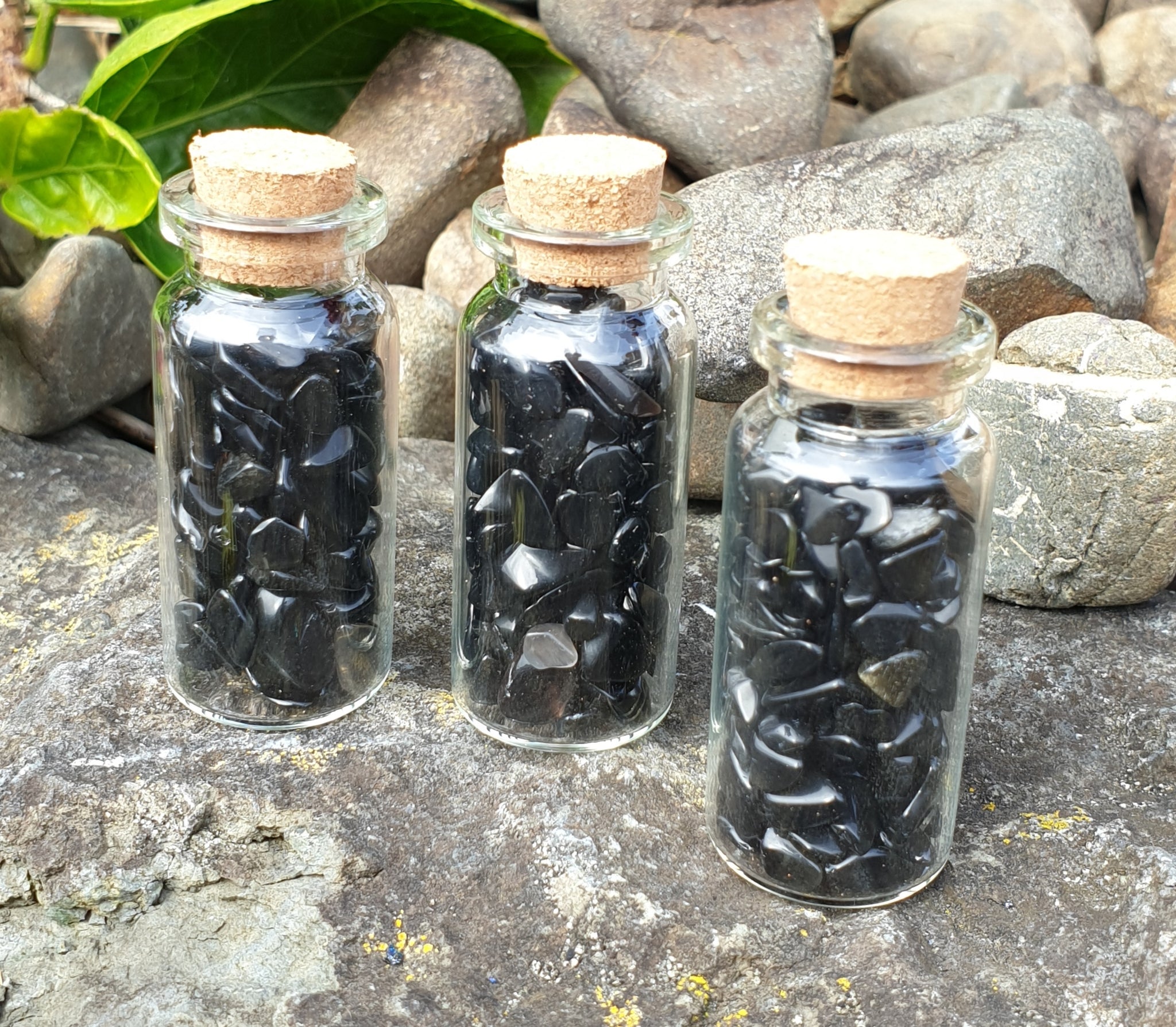 Obsidian Chip Bottle